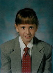 A Little Girl in a Suit